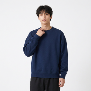 Wholesale custom <b>600gsm</b> sweatshirt manufacturer with french terry and private label for US fashion labels - Product Image 5
