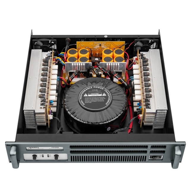 Full Range Monoblock Amplifier 2 Ch 800w Class h 2u Power Professional Sound DJ Amplifier