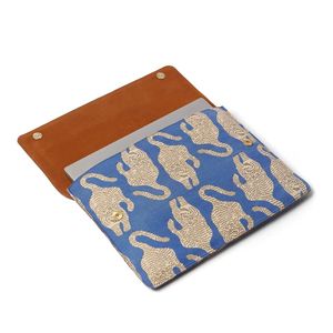 Housse pour ordinateur portable en cuir véritable, motif imprimé, avec logo personnalisé, sac de voyage d'affaires - Product Image 2