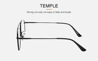 Monturas de Gafas de Diseño de Doble Viga de Lujo Premium, Monturas Ópticas Metálicas, Nuevas Gafas