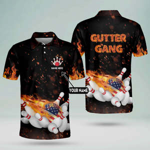 เสื้อยืดกีฬาผ้าโพลีเอสเตอร์/คอตตอนถักแบบระบายอากาศได้ พิมพ์ลายตามสั่ง สำหรับผู้ชาย ผู้หญิง เด็ก แห้งเร็ว เสื้อผ้าฤดูร้อน โบว์ลิ่ง - Product Image 5