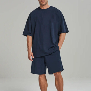 Men's 2 Piece <b>T</b>-<b>Shirt</b> Shorts Set Casual Summer Outfit for Daily Wear Quick Dry Breathable <b>Polyester</b>/Cotton Streetwear Style - Product Image 1