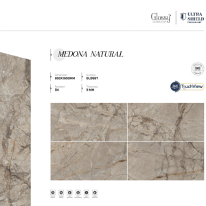 Azulejos de porcelana brillante con patrón de piedra premium de 800x1600, 1200x1800, 750x1500 mm, azulejos de losa de lujo para interiores y exteriores - Product Image 1