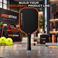 Raquette de pickleball en fibre de carbone T700, noyau en nid d'abeille PP, renfort en mousse EVA, 13 mm, 14 mm, 16 mm, forme standard, protection des bords personnalisée