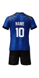 Tenues de football d'entraînement de créateur en gros pour enfants, maillots de football personnalisés avec nom et numéro, ensembles de maillots de football - Product Image 2