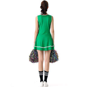 Uniforme de cheerleading pour femmes, haute qualité, polyester/spandex, uniformes de cheerleading personnalisés pour enfants, uniforme de cheerleader bleu sexy pour adultes - Product Image 5