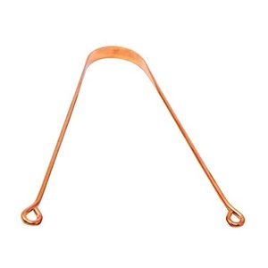 Raspador de Lengua de Cobre, Herramienta de Cuidado Bucal de Metal Pulido, Estilo Antiguo, Limpiador de Lengua Reutilizable para Aliviar el Mal Aliento - Product Image 4