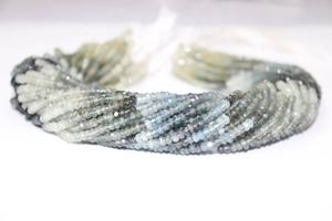 พลอยอะความารีนแบบเหลี่ยมเพชรพลอยหลวมลูกปัดมอสธรรมชาติ - Product Image 3