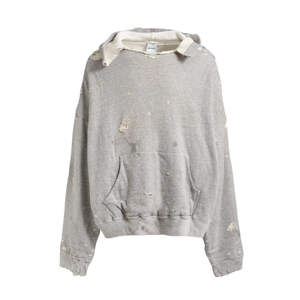 Sweat-shirts d'hiver pour hommes, coupe ample, effet vieilli, délavé à l'acide, effet soleil, 100% coton - Product Image 1