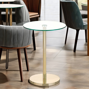 โต๊ะค็อกเทลแก้วคุณภาพสูงแบบกำหนดเองดีไซน์ทันสมัยสำหรับบ้านโรงแรมร้านอาหารเฟอร์นิเจอร์สำหรับคาเฟ่และห้องรับประทานอาหาร - Product Image 6