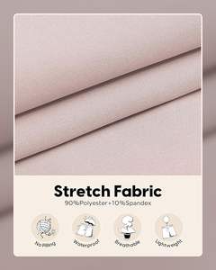 Shorts décontractés pour hommes avec doublure de compression, coupe classique 5/7 pouces, couleur kaki - Product Image 6