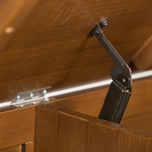 Adams Light Avalon marrone portaoggetti da banco con costruzione in legno resistente e comodi posti a sedere - Product Image 6