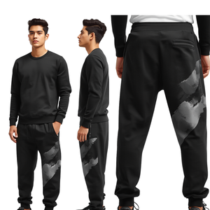 Pantalones Deportivos Modernos para Hombre con Estampado Velocity, Construcción Atlética Premium y Estilo Urbano Contemporáneo - Product Image 3