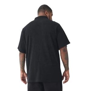 Camiseta unisex con logotipo personalizado para hombre, camiseta lisa con patrón sólido de tejido de punto, uniforme de fabricante - Product Image 5