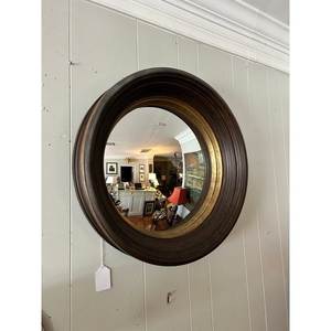 Round Decorative Wall Mirror with Gold Metal Fan Design Bohemian Style Framed Circular Shape for Indoor Use - Product Image 5