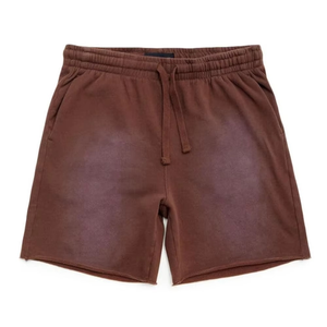 Men Solid Color Drawstring Shorts Mid Waist Knitted Cotton Casual Bermuda Shorts With Pockets Breathable Style - Product Image 3