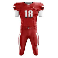 Uniforme de football américain personnalisable, respirant, de haute qualité, 100% polyester, imprimé par transfert thermique, pour adultes, commande en gros pour hommes