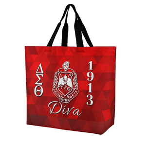 กระเป๋าผ้าแคนวาส DST แบบสั่งทำพิเศษสำหรับการเดินทาง  กระเป๋าของขวัญสำหรับงานเลี้ยงฉลองครบรอบชมรม DST  ขนาดใหญ่จุของได้เยอะ - Product Image 1