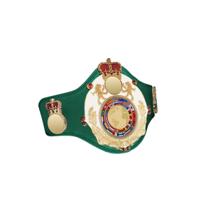Ceinture de championnat en cuir vert personnalisée avec centre de table en forme de globe et design couronné – Ceintures de sport de qualité supérieure - Product Image 5