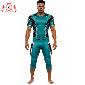 Tenue de football pour homme, vert sarcelle et noir, en polyester respirant, vêtement de sport, taille adulte, détection par aiguille - Product Image 4