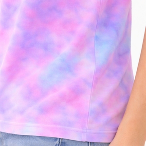 T-shirt tie-dye personnalisé pour femme, t-shirts décontractés légers et confortables pour l'été, service OEM. - Product Image 5