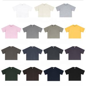 T-shirt homme à manches courtes, col rond, coupe ample, 240 g/m², 74 % coton, 26 % Sorona, idéal pour impression de logo, épaules tombantes, style oversize. - Product Image 1