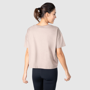 Camiseta Oversize de Cuello Redondo para Mujer, 100% Algodón, Antiencogimiento, con Logotipo Personalizado Impreso y Bordado de Alta Calidad - Product Image 4
