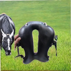 Silla de montar de cuero sintético para equitación de resistencia TI101OA056, estilo inglés, ligera, personalizada, para carreras, con armazón de madera. - Product Image 1