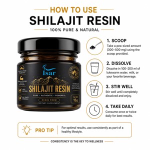 Résine de Shilajit de l'Himalaya 100% authentique OEM/ODM 15g – Shilajit naturel premium riche en acide fulvique pour l'énergie et le soutien de l'endurance - Product Image 3