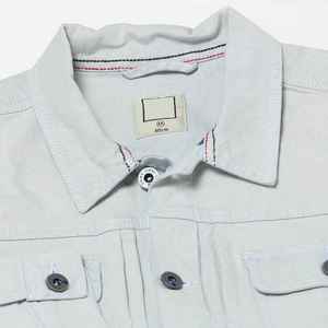 แจ็คเก็ตเดนิมผู้ชายพิมพ์โลโก้ตามสั่ง สำหรับฤดูหนาว คอตั้ง ผ้าแคนวาส ระบายอากาศได้ดี ดีไซน์พรีเมียม คุณภาพเยี่ยม - Product Image 2