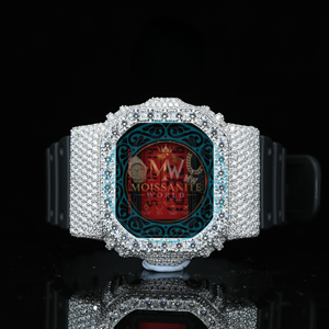 Luxury Jewelry Iced Out VVS Moissanite-Diamond Bust Down <b>Watches</b> DW56000 for <b>Men</b> With Bezel Case Thorns 925 <b>Silver</b> Manufacturer - Product Image 1