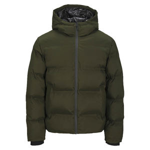 Abrigo de Plumón de Invierno para Hombre con Logotipo Personalizado, con Capucha, Acolchado, Talla Grande, Grueso, Cálido, Estilo Burbuja, Cortavientos - Product Image 1