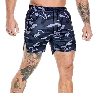 Shorts de sport pour homme, tendance mode, course à pied, fitness, loisirs en plein air, double couche, évacuation de l'humidité - Product Image 5