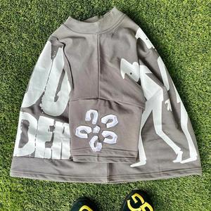 T-shirts en coton délavé à l'acide vintage 220 g/m² pour hommes, coupe oversize et carrée, t-shirt court, impression numérique, logo sérigraphié - Product Image 6