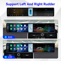 Layar Sentuh Android Baoshang 12.3+12.3 Inch Untuk Toyota Land Cruiser 2016-2022 Pemutar Video Radio GPS Navigasi Head Unit
