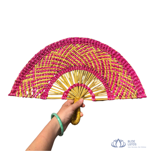 [AVAILABLE] | Handmade Seagrass <b>Hand</b> <b>Fan</b> Woven Palm Leaf Paddle <b>Fan</b> For Summer Party Favor Decor from Vietnam - Product Image 1