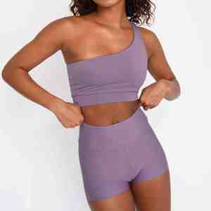 Nouvel ensemble de yoga côtelé personnalisé 4 pièces 2026 pour femme – Vêtements de sport et de fitness en gros - Product Image 5