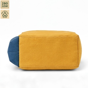 Custom Logo <b>Insulated</b> Canvas <b>Lunch</b> Bag Cooler Tote 25x24x14 cm Zipper Wholesale OEM ODM Private Label Manufacturer Exporter Bulk - Product Image 6