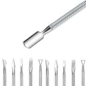 Bafa Manicure - Empujador de Cutículas de Acero Inoxidable de Doble Punta Reutilizable, Herramienta para Remover Uñas, Espátula de Doble Cabeza BSI-NP-8951 - Product Image 2