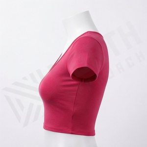 T-shirts courts pour femmes, design élégant, séchage rapide, respirants, vêtements de sport tendance, vêtements de fitness, vêtements de sport pour la salle de sport - Product Image 3