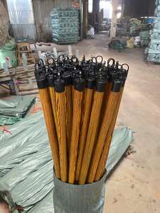 Escoba de Plástico Resistente con Mango de Madera, Escoba Doméstica Fácil de Limpiar, 120 cm, 2.2 cm - Product Image 5