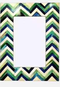 Marcos de fotos con incrustaciones de hueso, marcos con incrustaciones, marcos de fotos de diseño, marco de fotos artesanal de madera y resina con incrustaciones de hueso, decoración de la India. - Product Image 3