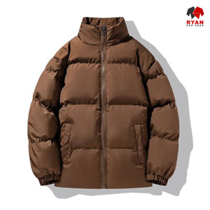 เสื้อแจ็คเก็ตพัฟเฟอร์ผู้ชายแบบสั่งทำพิเศษสำหรับฤดูหนาว คอตั้ง ปิดด้วยซิป โลโก้สั่งทำด้านหน้า ผ้าระบายอากาศได้ดี - Product Image 2