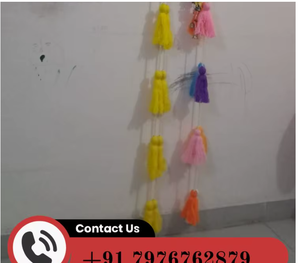 Decoración de Pared con Borlas de Tela Estilo Bohemio, Multicolor, Forma Irregular, para Interiores, Sala de Estar, Decoración del Hogar, para Todas las Estaciones - Product Image 2