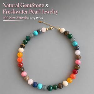 Collier de créateur personnalisé à faible MOQ, perles de pierres précieuses naturelles, idéal pour les boutiques de cadeaux <span class=keywords><strong>et</strong></span> la bijouterie - Product Image 2