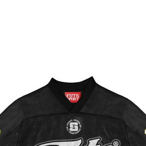 Men's <b>Black</b> Mesh <b>Crop</b> <b>Top</b> <b>Short</b> <b>Sleeve</b> Turtleneck Formal T-Shirt Front Logo Printed Breathable Regular Fit 100% Cotton - Product Image 4