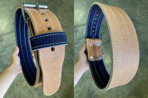Ceinture de musculation en cuir à prix abordable pour l'entraînement en salle de sport, avec logo personnalisable, pour la force athlétique - Product Image 5