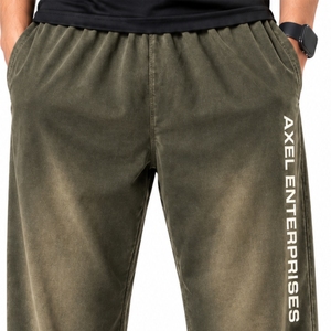 Pantalon décontracté pour homme, personnalisé, de qualité supérieure, avec cordon de serrage, 100% coton, imperméable, multi-poches, coupe décontractée, élastique et ajustable - Product Image 5