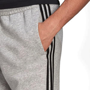 Pantalon de survêtement gris personnalisé pour homme 2026 avec bande latérale, coupe droite en molleton, taille élastique, bas de survêtement sportif pour homme - Product Image 4