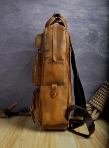 Heritage Leather Laptop <b>Backpack</b> <b>Waterproof</b> Anti-Theft Vintage Rucksack Genuine Leather Travel LBP-0339 - Product Image 3